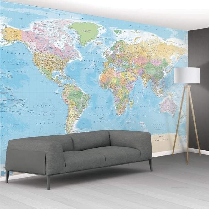 Buy Map Wallpaper Online In India  Etsy India